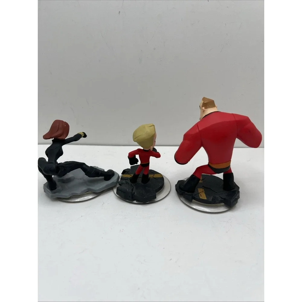 Disney Infinity The Incredibles Lot‎ Of 3 Elastigirl, Dash, Mr. Incredibles 1.0